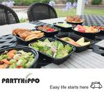 PARTYHIPPO Small Meal Prep Containers Single Lids, 12 OZ 12-pack, Food Storage Bento BPA Free | Stackable | Reusable Lunch Boxes, Microwave/Dishwasher, Freezer Safe,Portion Control