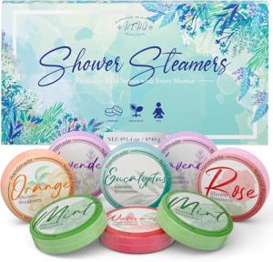 Shower Steamers Aromatherapy 8 Pack - Gifts for Women, Shower Bombs with Essential Oils, Self Care and Stress Relief Stocking Stuffers, Relaxation Birthday Gifts for Women and Men