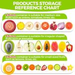 LPZXH Avocado Saver and Onion Storage Set,4 Pcs Silicone Fruit Vegetable Anti-oxidation Box,Reusable Fridge Fresh Pod Food Storage,Perfect Lemons Tomato Garlic Containers