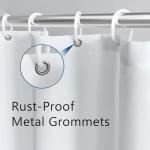 Mitpok Navy Blue Boho Shower Curtain 60Wx72H Modern Bohemian Mid Century Abstract Gold Leaves Minimalist Geometric Plant Bathroom Decor Neutral Botanical Bath Curtain Fabric Polyester 12 Pack Hooks