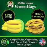 Debbie Meyer, GreenBags 32-Pack (16M, 8L, 8XL) | Reusable Storage Bags Keeps Fruit, Vegetables, Produce, Cut Flowers Fresh Longer, Kitchen & Fridge Preservation Solution, BPA Free, Made in the USA