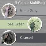 Temple Spring Recycled Luffa Sponges, Bathroom Shower Accessories, Loofa Bath Sponge, Exfoliating Body Scrubber Exfoliator Pouf, Shower Scrubber Puff, Poof, Loofah for Women, Loofah for Men -Sea Green