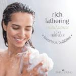 Temple Spring Recycled Luffa Sponges, Bathroom Shower Accessories, Loofa Bath Sponge, Exfoliating Body Scrubber Exfoliator Pouf, Shower Scrubber Puff, Poof, Loofah for Women, Loofah for Men -Sea Green