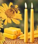 24 Packs Natural Beeswax Taper Candles 8 inch Beeswax Candles Smokeless Unscented Pure Bees Wax Candlesticks 8 Hour Burn Time Dripless Bees Wax Candles for Home Prayer