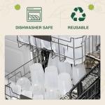 Glotoch 24 Pack 32 oz Plastic Food and Drink Storage Containers Set with Lids - Microwave, Freezer & Dishwasher Safe Eco-Friendly, BPA-Free, Reusable & Stackable