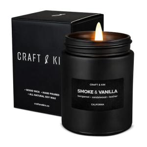 Eco-Friendly Smoke & Vanilla Scented Candle