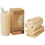 Chill Ah Natural Loofah Sponge Set – 100% Plant-Based, Dye-Free, Biodegradable Bath Exfoliator for Glowing Skin – Handcrafted in Vietnam (4-Pack)