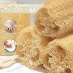 Balifeel Organic Natural Loofah Sponges 4.7'' Luffa Spa,Pack of 4 Exfoliating & Smooth Skin Bath Shower Loofas Loofa for Women and Men Body Scrubber