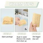 Balifeel Organic Natural Loofah Sponges 4.7'' Luffa Spa,Pack of 4 Exfoliating & Smooth Skin Bath Shower Loofas Loofa for Women and Men Body Scrubber