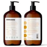 Everyone 3-in-1 Soap, Body Wash, Bubble Bath, Shampoo, 32 Ounce (Pack of 2), Coconut and Lemon, made with Essential Oils for Men and Women
