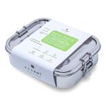 ecozoi Stainless Steel Lunch Box, Leak Proof 1 Tier Eco Metal Bento Box | Bonus Pod And Redesigned Silicone Seal | Sustainable Zero Waste Eco Friendly Food Storage Container
