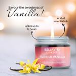 Bella Vita Organic Fall Decor Candles Set | Turkish Vanilla, French Lavender, Indian Cinnamon & California Rose | Wax Melts | Long Lasting, Home Decor, Wax Warmer | Candle Set (Set of 4)