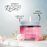 Bella Vita Organic Fall Decor Candles Set | Turkish Vanilla, French Lavender, Indian Cinnamon & California Rose | Wax Melts | Long Lasting, Home Decor, Wax Warmer | Candle Set (Set of 4)