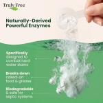 Truly Free Dishwasher Detergent Powder | Natural Dish Detergent, Dishwasher Soap | Plastic Free, Plant-Based, Clean, Heavy Duty Hard Water Stain & Grease Remover | Fragrance Free | 12.5 oz (Pack of 1)