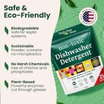 Truly Free Dishwasher Detergent Powder | Natural Dish Detergent, Dishwasher Soap | Plastic Free, Plant-Based, Clean, Heavy Duty Hard Water Stain & Grease Remover | Fragrance Free | 12.5 oz (Pack of 1)
