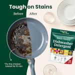 Truly Free Dishwasher Detergent Powder | Natural Dish Detergent, Dishwasher Soap | Plastic Free, Plant-Based, Clean, Heavy Duty Hard Water Stain & Grease Remover | Fragrance Free | 12.5 oz (Pack of 1)