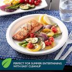 Hefty ECOSAVE Compostable Paper Plates - 45 Count