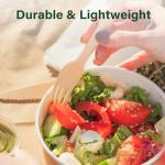 200-Piece Eco-Friendly Wooden Utensil Set