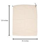 Organic Cotton Shoes Storage Bags - Convenient Shoe Bags for Travel & Storage - Dust Proof Sneaker Bags - Easy to Pack, Convenient to Carry & Foldable Shoes Drawstring Bags (3 Large: 23"x19")