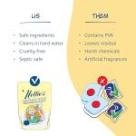 Nellie's Dishwasher Powder - 50 Load - Plant-Based Dishwasher Detergent - Septic Safe, Fragrance-Free - Easily Penetrates Grease & Food Particles - Phosphate-Free - (Made in Canada)