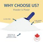 Nellie's Dishwasher Powder - 50 Load - Plant-Based Dishwasher Detergent - Septic Safe, Fragrance-Free - Easily Penetrates Grease & Food Particles - Phosphate-Free - (Made in Canada)