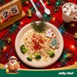 JOLLY CHEF Compostable Heavy Duty Plates 𝟭𝟬 𝗜𝗻𝗰𝗵 [𝟭𝟮𝟱 𝗣𝗮𝗰𝗸] Eco-Friendly Disposable Paper Plates Made of Bagasse Biodegradable Bulk for Party Dinner Sugarcane Fibers Round (Natural)