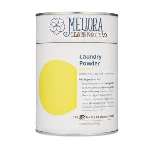 Meliora Cleaning Products Laundry Powder Detergent (128 HE Loads), Lemon