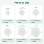 Silicone Stretch Lids – 12 Pack Reusable Food Covers,Flexible Silicone for Bowls, Containers, Fruits – Airtight & Leakproof Seal for Kitchen Storage (Transparent)