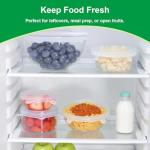 Silicone Stretch Lids – 12 Pack Reusable Food Covers,Flexible Silicone for Bowls, Containers, Fruits – Airtight & Leakproof Seal for Kitchen Storage (Transparent)