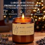 Eco-Friendly Soy Candle Set, 4 Lavender & Rose