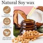 Eco-Friendly Vanilla Coconut Scented Candle Gift Set