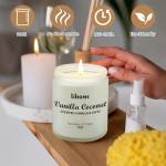 Eco-Friendly Vanilla Coconut Scented Candle Gift Set
