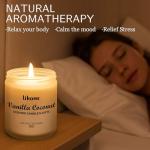 Eco-Friendly Vanilla Coconut Scented Candle Gift Set