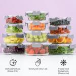 JoyJolt Eco-Friendly 24pc Glass Storage Set