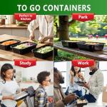Eco-Friendly Meal Prep Containers - 30 Pack Set