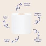 100% Bamboo Toilet Paper - 12 Rolls, Eco-Friendly