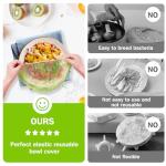 Reusable Elastic Food Storage Covers - 3 Sizes