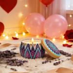 Christmas Candle Gift Set, 4 Pack Scented Candles for Home, Long Lasting Soy Aromatherapy Candle Set, Strong Scented Tin Candles, Perfect Gifts for Women