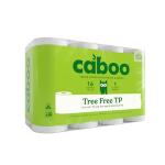 Caboo Tree Free Toilet Paper, Septic Safe Bath Tissue, Soft 2 Ply Sheets, 300 Sheets Per Roll, 16 Double Rolls