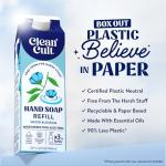 Cleancult Liquid Hand Soap Refill - Water Blossom - Moisturizes Dry & Sensitive Skin - Made with Aloe Vera & Essential Oils - Eco Friendly - Paper-Based Packaging - 32 oz/1 Pack