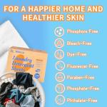 BellaLuce Laundry Detergent Sheets - Laundry Sheets, 240 Loads, Eco-Friendly, Plastic-Free, Fresh Linen Scent, Space Saving, Fast Dissolve & Hypoallergenic, Laundry Detergent for Home,Dorms,Essentials