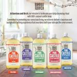 BAMBOO AND BIRCH Pure Castile Soap Liquid, Certified Palm Oil Free Natural Soap, Citrus Grapefruit, 32 oz