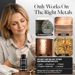 Nushine Silver Plating Solution 1.7 Oz - permanently plate PURE SLIVER onto worn silver, brass, copper and bronze (ecofriendly formula)