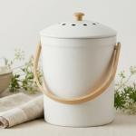 Stylish Smell-Proof Kitchen Compost Bin - 1.1 Gallon