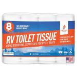 Biodegradable RV Toilet Paper – 8 Fast-Dissolve Rolls