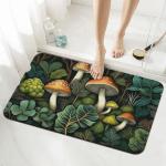 Tewujay Diatomaceous Earth Bath Mat - Non-Slip Quick-Dry Bathroom Rug with Stylish Prints, Eco-Friendly Absorbent Floor Mat for Shower, Poolside(Vibrant Designs, 15.7 X 23.6Inch)