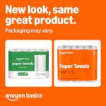 Amazon Basics 2-Ply Flex-Sheets Paper Towels, 12 Basics Rolls = 40 Regular Rolls, Everyday Value with 150 Sheets per Roll, Packaging May Vary