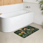 Tewujay Diatomaceous Earth Bath Mat - Non-Slip Quick-Dry Bathroom Rug with Stylish Prints, Eco-Friendly Absorbent Floor Mat for Shower, Poolside(Vibrant Designs, 15.7 X 23.6Inch)