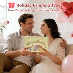 Holiday Scented Candle Gift Set, 6 Pack Natural Soy Candles for Home, Long Lasting Christmas Gifts for Women, Men, Friends & Family, Winter Aromatherapy Candle Set for Relaxing & Home Décor