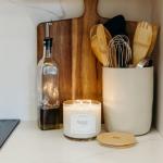 Calyan Wax Co. Seaside & Citrus 3 Wick Scented Candle - 43 Hour Burn - Luxury 3 Wick Soy Candles - Non Toxic Soy Wax Candles - Long Lasting Large Glass Jar Candle for Home - 14.9oz